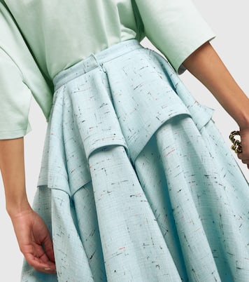 Falda midi con relieve | Bottega Veneta