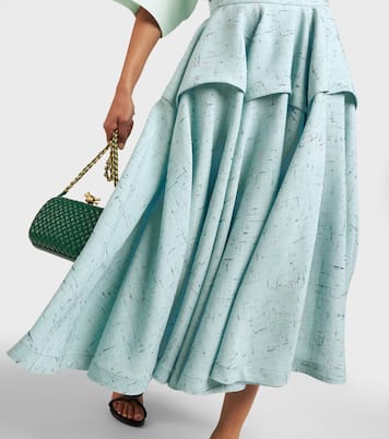 Falda midi con relieve | Bottega Veneta