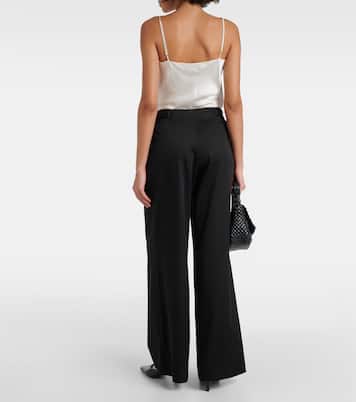 Tunis high-rise cotton wide-leg pants | Joseph