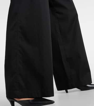 Tunis high-rise cotton wide-leg pants | Joseph