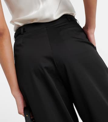 Tunis high-rise cotton wide-leg pants | Joseph