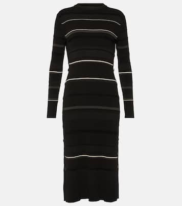 条纹针织中长连衣裙 | Proenza Schouler