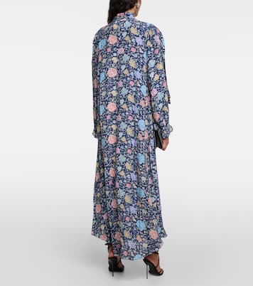 Vestido midi Ferne de crepé floral | Rixo