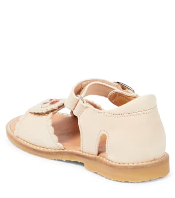 Sandali in pelle con ricamo | Petit Nord