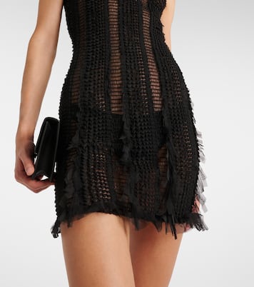 Vestido corto Angel con ribete de tul | Roberta Einer