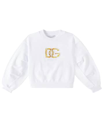 Sudadera de jersey de algodón con logo | Dolce&Gabbana Kids