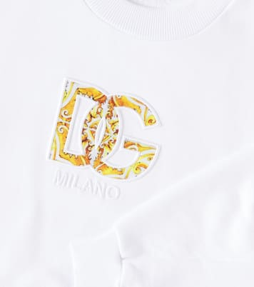 Sudadera de jersey de algodón con logo | Dolce&Gabbana Kids