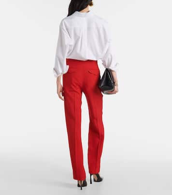 Pantaloni tapered a vita media | Victoria Beckham