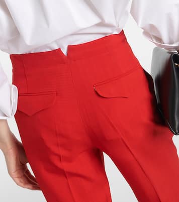 Pantaloni tapered a vita media | Victoria Beckham