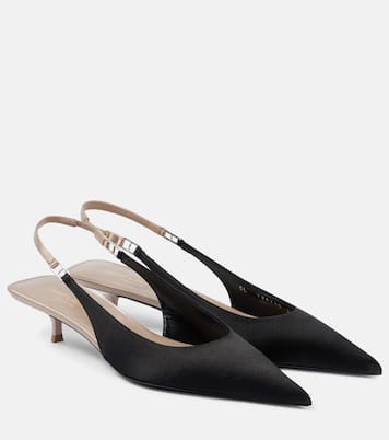 Pumps slingback Cherish 30 in crêpe di raso | Saint Laurent