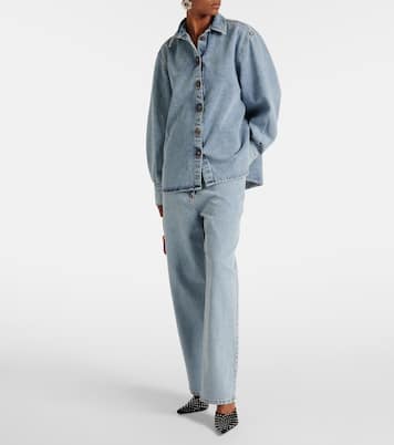 Oversize-Hemdjacke aus Denim | Magda Butrym