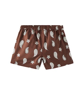 Bermudas de algodón con paisley | Mini Rodini