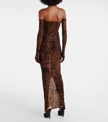 Leopard-print corset gown | Alex Perry