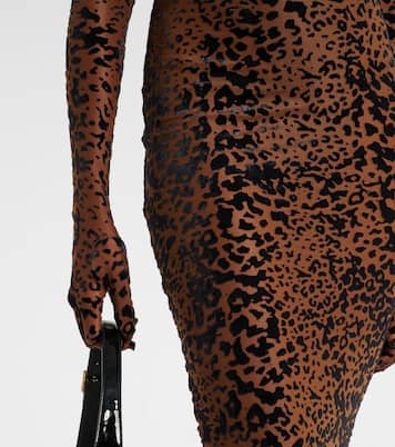 Leopard-print corset gown | Alex Perry