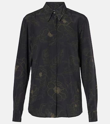 Camicia in seta con stampa floreale | Dries Van Noten