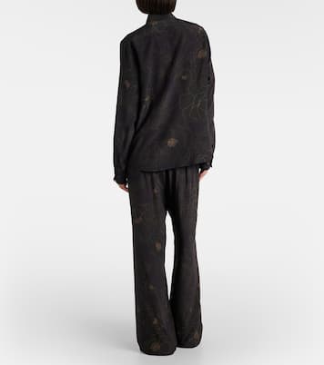 Camicia in seta con stampa floreale | Dries Van Noten