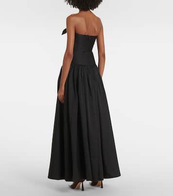 Abito lungo in taffetà di misto seta | Roland Mouret