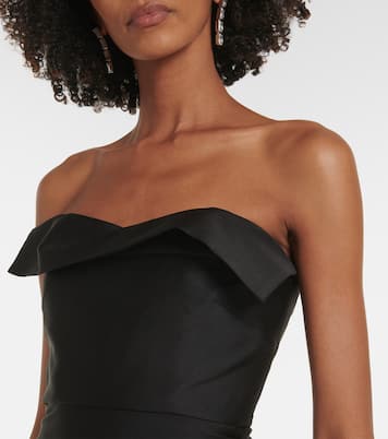 Abito lungo in taffetà di misto seta | Roland Mouret