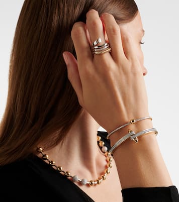 Storm 14kt gold bangle with diamonds | Rainbow K
