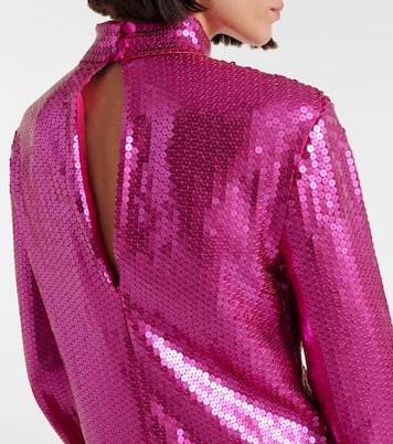 Gina sequined feather-trimmed minidress | Taller Marmo