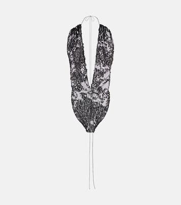Body en tulle à sequins | Victoria Beckham