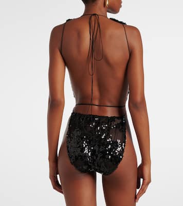Body en tulle à sequins | Victoria Beckham
