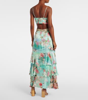 Brassière en soie à fleurs | Camilla