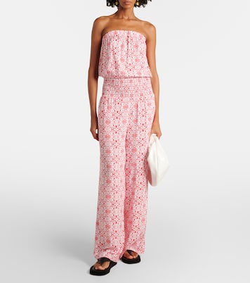 Combi-pantalon Naomi en coton à fleurs | Melissa Odabash
