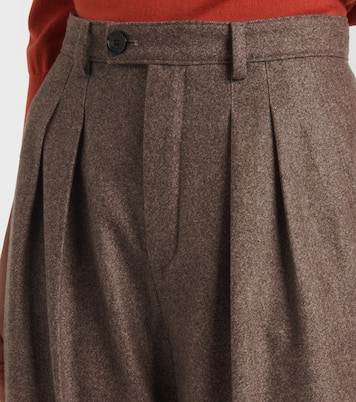 Pantaloni a gamba larga in lana e cashmere | Loro Piana