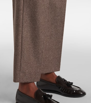 Pantaloni a gamba larga in lana e cashmere | Loro Piana