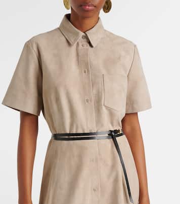 Vestido midi Kiera de ante | Altuzarra