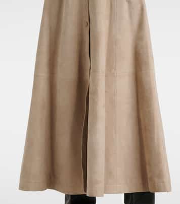 Vestido midi Kiera de ante | Altuzarra