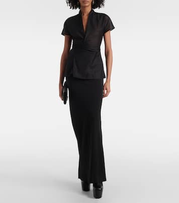 Top a portafoglio Laura in cotone | Rick Owens
