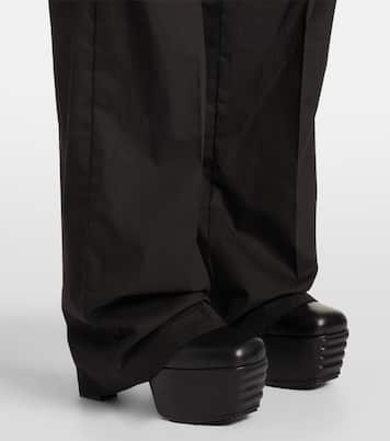 Pantaloni regular Dietrich Drawstring in cady di crêpe  | Rick Owens