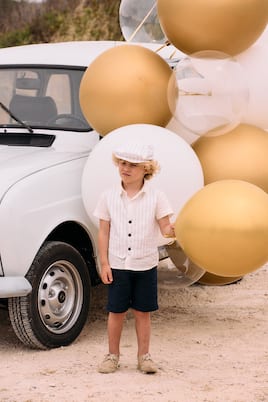 Linen and cotton shirt and shorts set | Patachou