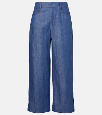 Pantaloni a gamba larga Dante in twill di lino | 'S Max Mara