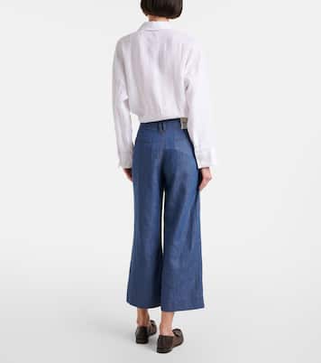 Pantaloni a gamba larga Dante in twill di lino | 'S Max Mara