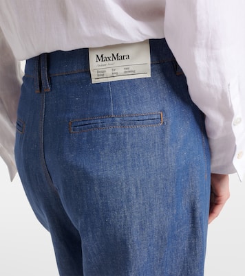 Pantaloni a gamba larga Dante in twill di lino | 'S Max Mara