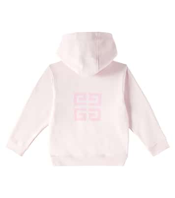 Felpa in jersey di misto cotone con zip | Givenchy Kids