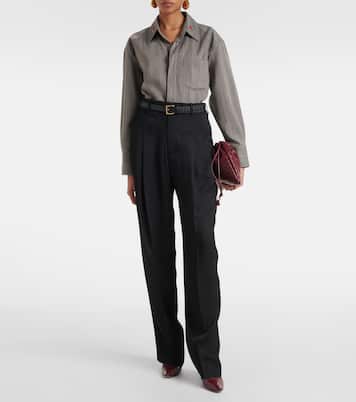 Pantaloni tapered a vita alta | Bottega Veneta
