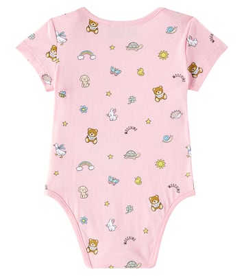 Baby Teddy Bear set of 2 cotton bodysuits | Moschino Kids