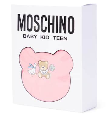 Baby Teddy Bear set of 2 cotton bodysuits | Moschino Kids