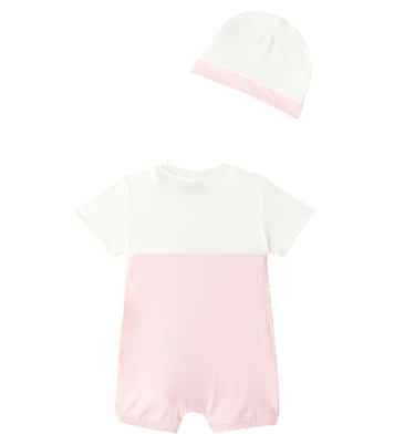 Bébé – Combi-short Teddy Bear en coton | Moschino Kids