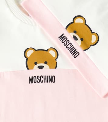 Bébé – Combi-short Teddy Bear en coton | Moschino Kids