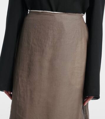Zaira deconstructed cotton maxi skirt | The Row