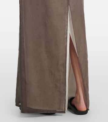 Zaira deconstructed cotton maxi skirt | The Row