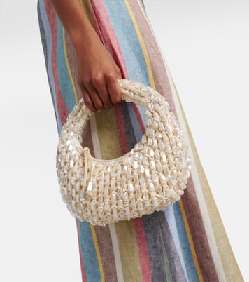 Reef crochet embellished shoulder bag | Staud
