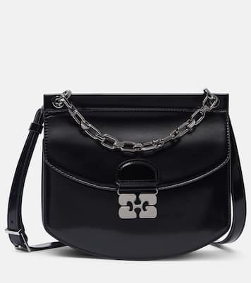 Schultertasche Apo-G Small aus Lederimitat | Ganni