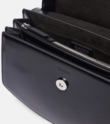 Schultertasche Apo-G Small aus Lederimitat | Ganni