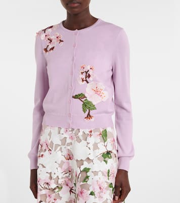 Cardigan en laine vierge | Oscar de la Renta